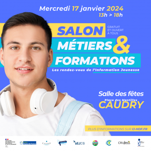 Rendez vous au 1er Salon Métiers et Formations de Caudry le 17 janvier