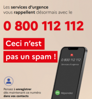 0 800 112 112, le nouveau numéro unique pour les rappels des services d’urgence