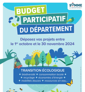 3ème budget participatif dans la Somme : déposez votre projet avant le 30 novembre !